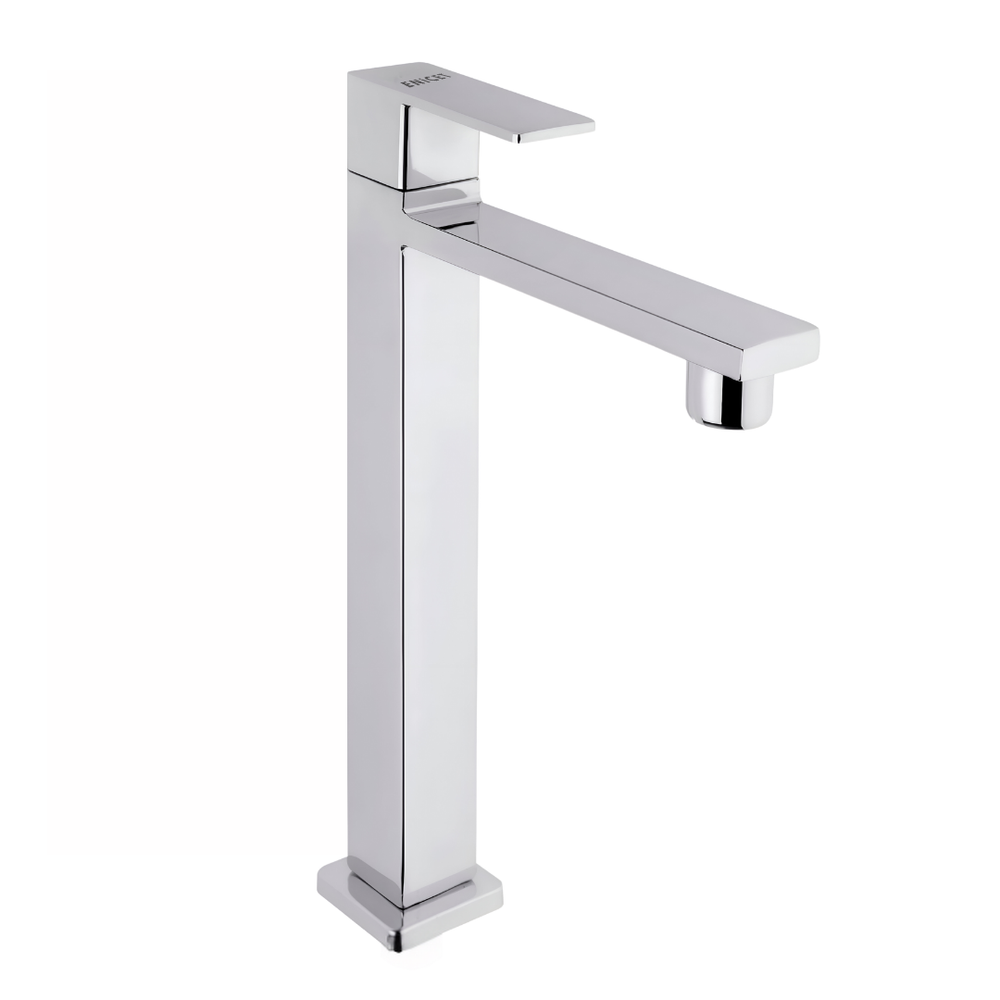 ENICET High Neck Pillar Cock, Chrome Finish, 12 inch Tall Extended Body, Foam Flow, Wash Basin Pillar Tap, Sink Tap for Kitchen and Bathroom - Enicet Bathware