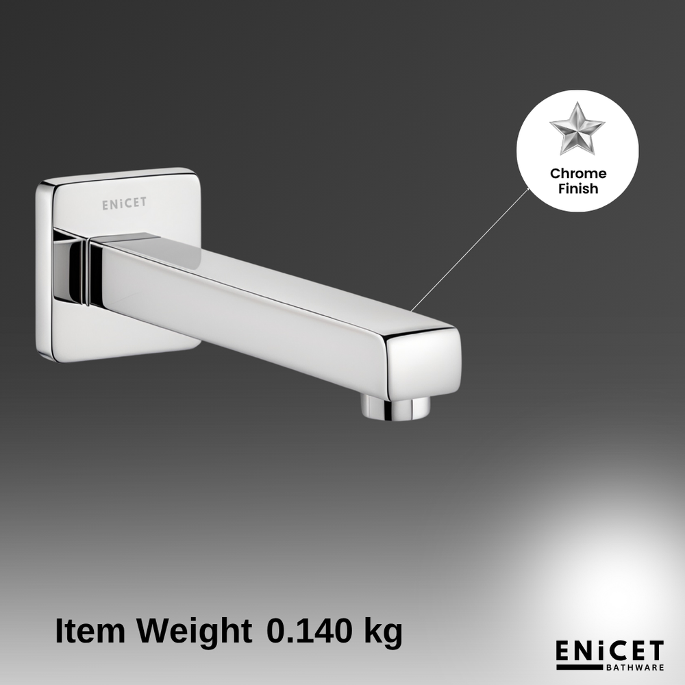 Bath Tub Spout with Wall Flange - ENICET SS-304 Chrome Finish - Enicet Bathware