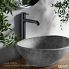 Black High Neck Pillar Tap - ENICET 12-Inch Matte Black Basin Faucet - Enicet Bathware