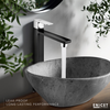 ENICET BLACK High Neck Pillar Cock, Matte Black and silver Body, 12 inch Tall Extended Body, Foam Flow, Wash Basin Pillar Tap, Sink Tap for Kitchen and Bathroom - Enicet Bathware