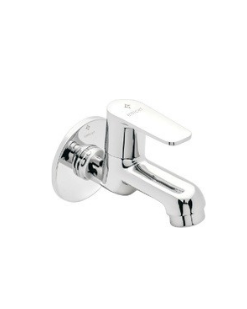 Bib Cock Short Body With Wall Flange | Chrome Finish | Enicet - Enicet Bathware