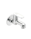 Bib Cock Short Body With Wall Flange | Chrome Finish | Enicet