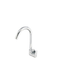Side Sink Cock Extended Spout With Wall Flange | Chrome Finish | Enicet