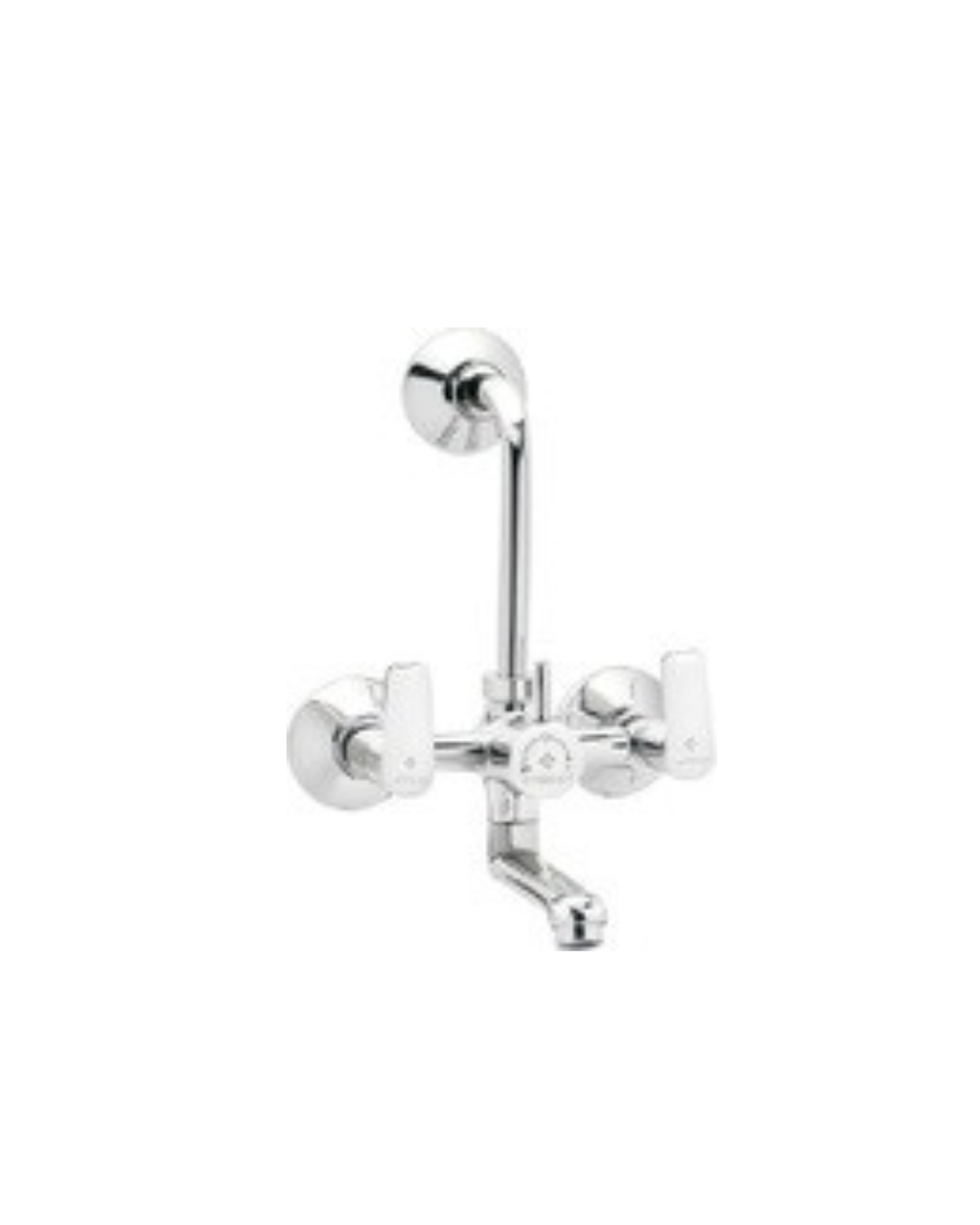 Wall Mixer 2 in 1 With Bend For Overhead Shower | Chrome Finish | Enicet - Enicet Bathware