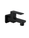 QUBICS Bib Cock Short Body Water Tap - Black Bathroom Tap for Home, Washing Machine & Bathroom Use