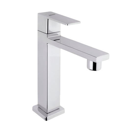 ENICET Pillar Cock for Bathroom Basin, Stainless Steel-304, 7 Years Warranty, Chrome Finish, Bathroom Table Top Wash Basin Tap, Deck Mount Pillar Tap