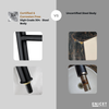 Black High Neck Pillar Tap - ENICET 12-Inch Matte Black Basin Faucet - Enicet Bathware