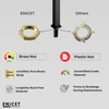 ENICET Black High Neck Pillar Cock, Matte Black Finish, 12 Inch Tall Extended Body, Foam Flow Tap for Kitchen and Bathroom - Enicet Bathware