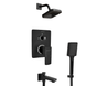 Enicet 3-in-1 Shower System with Diverter – Matte Black