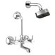 Brass Wall Mixer with Shower - ENICET 2-in-1 Chrome Set - Enicet Bathware