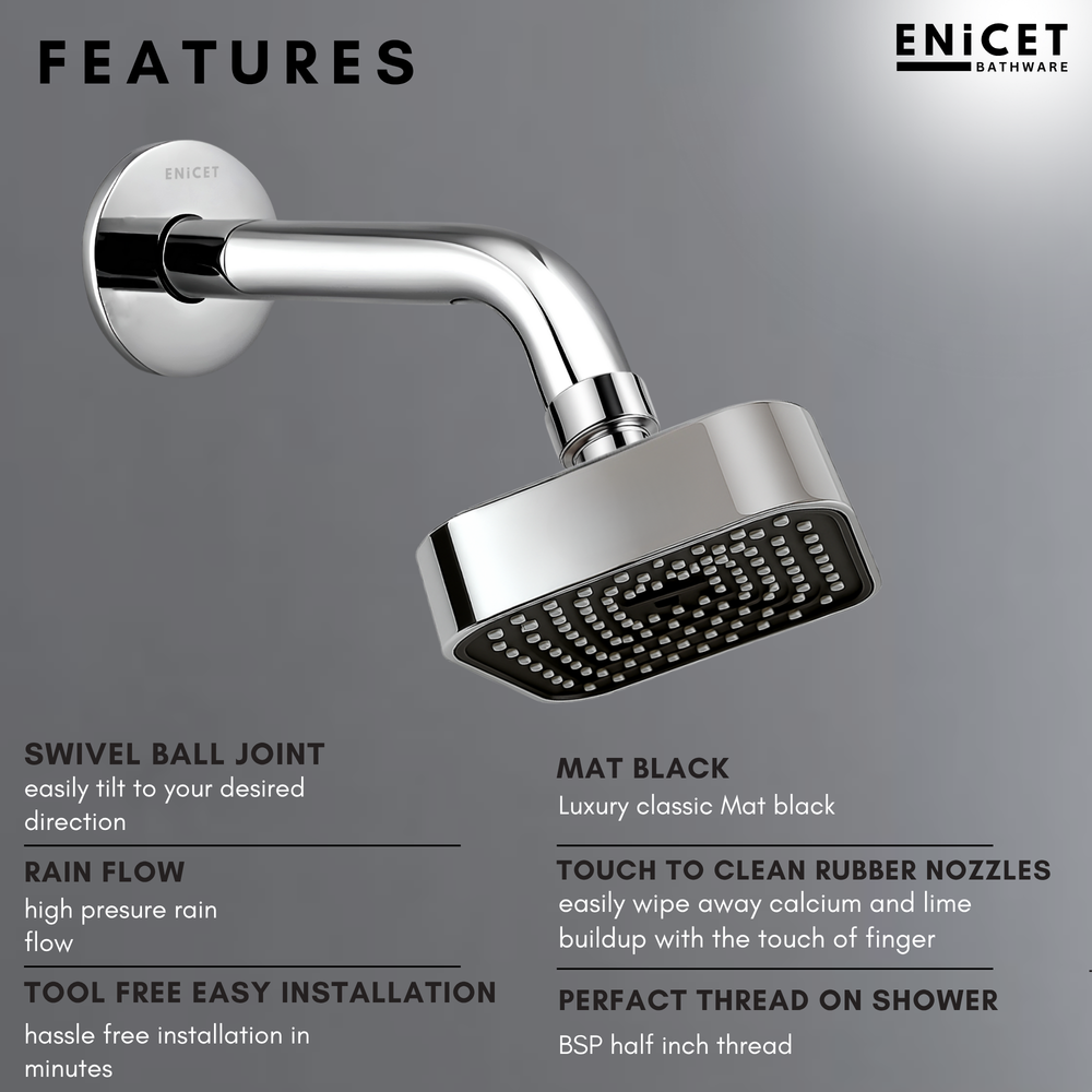 Brass High Flow Diverter Set - ENICET Chrome Shower System - Enicet Bathware
