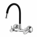 ENICET Brass Sink Mixer, Extended Spout, Chrome Finish, 360 Swivel Swinging Spout, 7 Years Warranty, Sink Mixer Tap for Kitchen, Hot and Cold, Kitchen Sink Tap (Flexible spout 1 Flow)