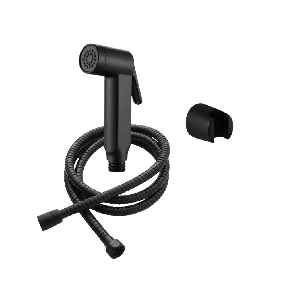 Black ABS Health Faucet Gun Set - ENICET Matte Black Jet Spray - Enicet Bathware
