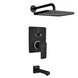 Diverter Exposed Parts Kit - ENICET 8x12 inch matte black Showe & Diverter Exposed Parts Kit
