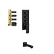 DIVERTER WITH EXPORT PART KIT & BODY BLACK WITH BLACK SPOUT